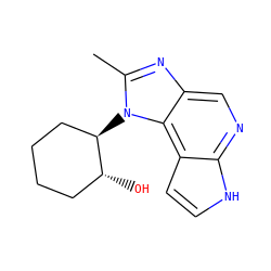 Cc1nc2cnc3[nH]ccc3c2n1[C@@H]1CCCC[C@H]1O ZINC000095577313
