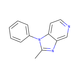 Cc1nc2cnccc2n1-c1ccccc1 ZINC000013743130