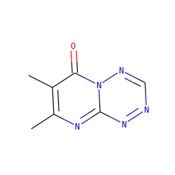Cc1nc2nncnn2c(=O)c1C ZINC000003591623