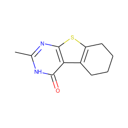 Cc1nc2sc3c(c2c(=O)[nH]1)CCCC3 ZINC000018117772