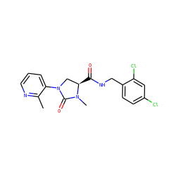 Cc1ncccc1N1C[C@@H](C(=O)NCc2ccc(Cl)cc2Cl)N(C)C1=O ZINC000064527550