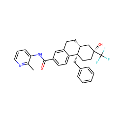 Cc1ncccc1NC(=O)c1ccc2c(c1)CC[C@@H]1C[C@@](O)(C(F)(F)F)CC[C@@]21Cc1ccccc1 ZINC000103297733
