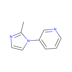 Cc1nccn1-c1cccnc1 ZINC000013607175