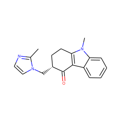 Cc1nccn1C[C@@H]1CCc2c(c3ccccc3n2C)C1=O ZINC000000075126