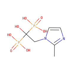 Cc1nccn1CC(O)(P(=O)(O)O)P(=O)(O)O ZINC000026745617