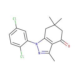 Cc1nn(-c2cc(Cl)ccc2Cl)c2c1C(=O)CC(C)(C)C2 ZINC000033702878