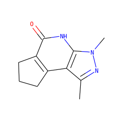 Cc1nn(C)c2[nH]c(=O)c3c(c12)CCC3 ZINC000021663187