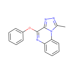 Cc1nnc2c(Oc3ccccc3)nc3ccccc3n12 ZINC000001296260