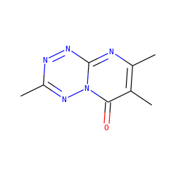 Cc1nnc2nc(C)c(C)c(=O)n2n1 ZINC000003595483