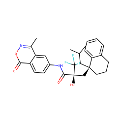 Cc1noc(=O)c2ccc(NC(=O)[C@@](O)(C[C@]3(CC(C)C)CCCc4ccccc43)C(F)(F)F)cc12 ZINC000101048811