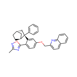 Cc1noc(-c2ccc(OCc3ccc4ccccc4n3)cc2[C@]2(c3ccccc3)C[C@H]3CC[C@H]2C3)n1 ZINC000101508225