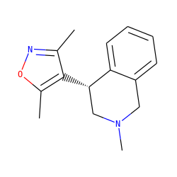 Cc1noc(C)c1[C@H]1CN(C)Cc2ccccc21 ZINC000473220515