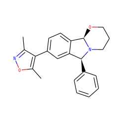 Cc1noc(C)c1-c1ccc2c(c1)[C@H](c1ccccc1)N1CCCO[C@H]21 ZINC001772651173