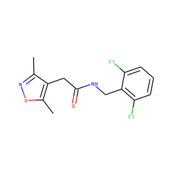 Cc1noc(C)c1CC(=O)NCc1c(Cl)cccc1Cl ZINC000084687339