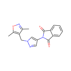 Cc1noc(C)c1Cn1cc(N2C(=O)c3ccccc3C2=O)cn1 ZINC000115731747