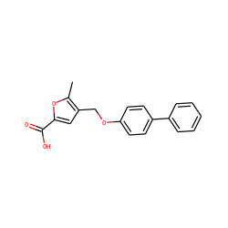 Cc1oc(C(=O)O)cc1COc1ccc(-c2ccccc2)cc1 ZINC000005360995