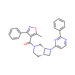 Cc1onc(-c2ccccc2)c1C(=O)N1CC[C@H]2CN(c3ccnc(-c4ccccc4)n3)[C@H]2C1 ZINC000116826068