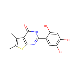 Cc1sc2nc(-c3cc(O)c(O)cc3O)[nH]c(=O)c2c1C ZINC000096907917