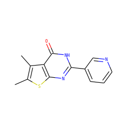 Cc1sc2nc(-c3cccnc3)[nH]c(=O)c2c1C ZINC000005126357