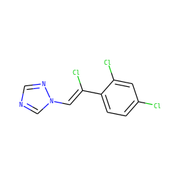 Cl/C(=C\n1cncn1)c1ccc(Cl)cc1Cl ZINC000003785289