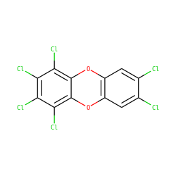 Clc1cc2c(cc1Cl)Oc1c(Cl)c(Cl)c(Cl)c(Cl)c1O2 ZINC000002567226