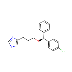 Clc1ccc([C@@H](OCCCc2c[nH]cn2)c2ccccc2)cc1 ZINC000026147865