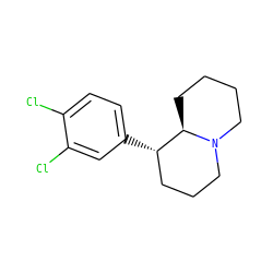 Clc1ccc([C@H]2CCCN3CCCC[C@H]23)cc1Cl ZINC000028645407