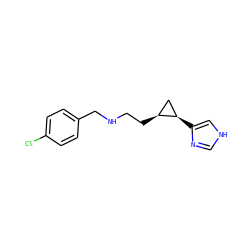 Clc1ccc(CNCC[C@H]2C[C@H]2c2c[nH]cn2)cc1 ZINC000035033873
