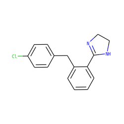 Clc1ccc(Cc2ccccc2C2=NCCN2)cc1 ZINC000027330669