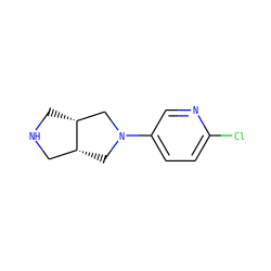Clc1ccc(N2C[C@@H]3CNC[C@@H]3C2)cn1 ZINC000034050073