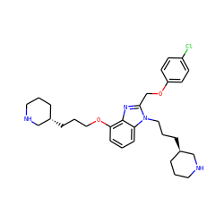 Clc1ccc(OCc2nc3c(OCCC[C@H]4CCCNC4)cccc3n2CCC[C@@H]2CCCNC2)cc1 ZINC000013780315