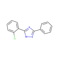 Clc1ccccc1-c1nc(-c2ccccc2)n[nH]1 ZINC000006552240