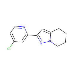 Clc1ccnc(-c2cc3n(n2)CCCC3)c1 ZINC000096911184
