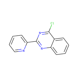 Clc1nc(-c2ccccn2)nc2ccccc12 ZINC000000522072