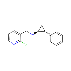 Clc1ncccc1CN[C@H]1C[C@@H]1c1ccccc1 ZINC000113368557