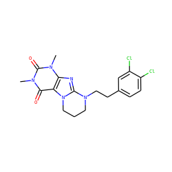Cn1c(=O)c2c(nc3n2CCCN3CCc2ccc(Cl)c(Cl)c2)n(C)c1=O ZINC000103249956