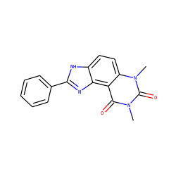 Cn1c(=O)c2c3nc(-c4ccccc4)[nH]c3ccc2n(C)c1=O ZINC000026295087
