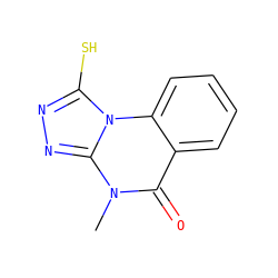 Cn1c(=O)c2ccccc2n2c(S)nnc12 ZINC000007715452