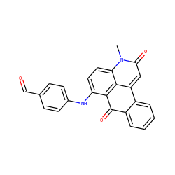 Cn1c(=O)cc2c3c(c(Nc4ccc(C=O)cc4)ccc31)C(=O)c1ccccc1-2 ZINC000001065061