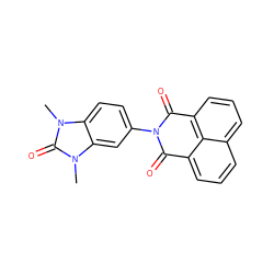 Cn1c(=O)n(C)c2cc(N3C(=O)c4cccc5cccc(c45)C3=O)ccc21 ZINC000003017182