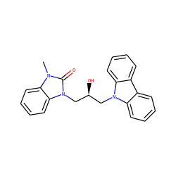 Cn1c(=O)n(C[C@@H](O)Cn2c3ccccc3c3ccccc32)c2ccccc21 ZINC000032760071