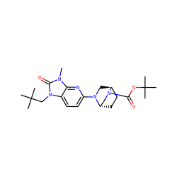 Cn1c(=O)n(CC(C)(C)C)c2ccc(N3C[C@H]4CC[C@H]3CN4C(=O)OC(C)(C)C)nc21 ZINC000653867737