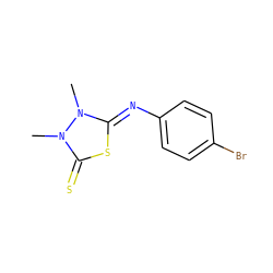 Cn1c(=S)s/c(=N\c2ccc(Br)cc2)n1C ZINC000103190512