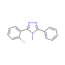 Cn1c(-c2ccccc2)nnc1-c1ccccc1Cl ZINC000029043509