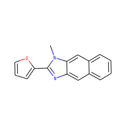 Cn1c(-c2ccco2)nc2cc3ccccc3cc21 ZINC000000807829