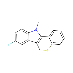 Cn1c2c(c3cc(F)ccc31)CSc1ccccc1-2 ZINC000034801464