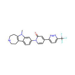Cn1c2c(c3ccc(-n4ccc(-c5ccc(C(F)(F)F)nn5)cc4=O)cc31)CCNCC2 ZINC000115011440