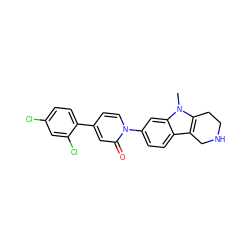 Cn1c2c(c3ccc(-n4ccc(-c5ccc(Cl)cc5Cl)cc4=O)cc31)CNCC2 ZINC000064559656