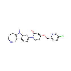 Cn1c2c(c3ccc(-n4ccc(OCc5ccc(Cl)cn5)cc4=O)cc31)CNCCC2 ZINC000115011007