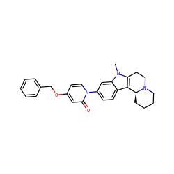 Cn1c2c(c3ccc(-n4ccc(OCc5ccccc5)cc4=O)cc31)[C@@H]1CCCCN1CC2 ZINC000113109379